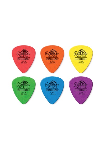 Jim Dunlop Tortex Standard Pick Variety Pack - 12 Pack 12li Pena