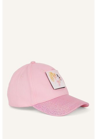 Defacto Barbie 3d Aplikeli Simli Siperlikli Pamuklu Cap Şapka Kız Çocuk G1200a8nspn1 Pembe-pn1