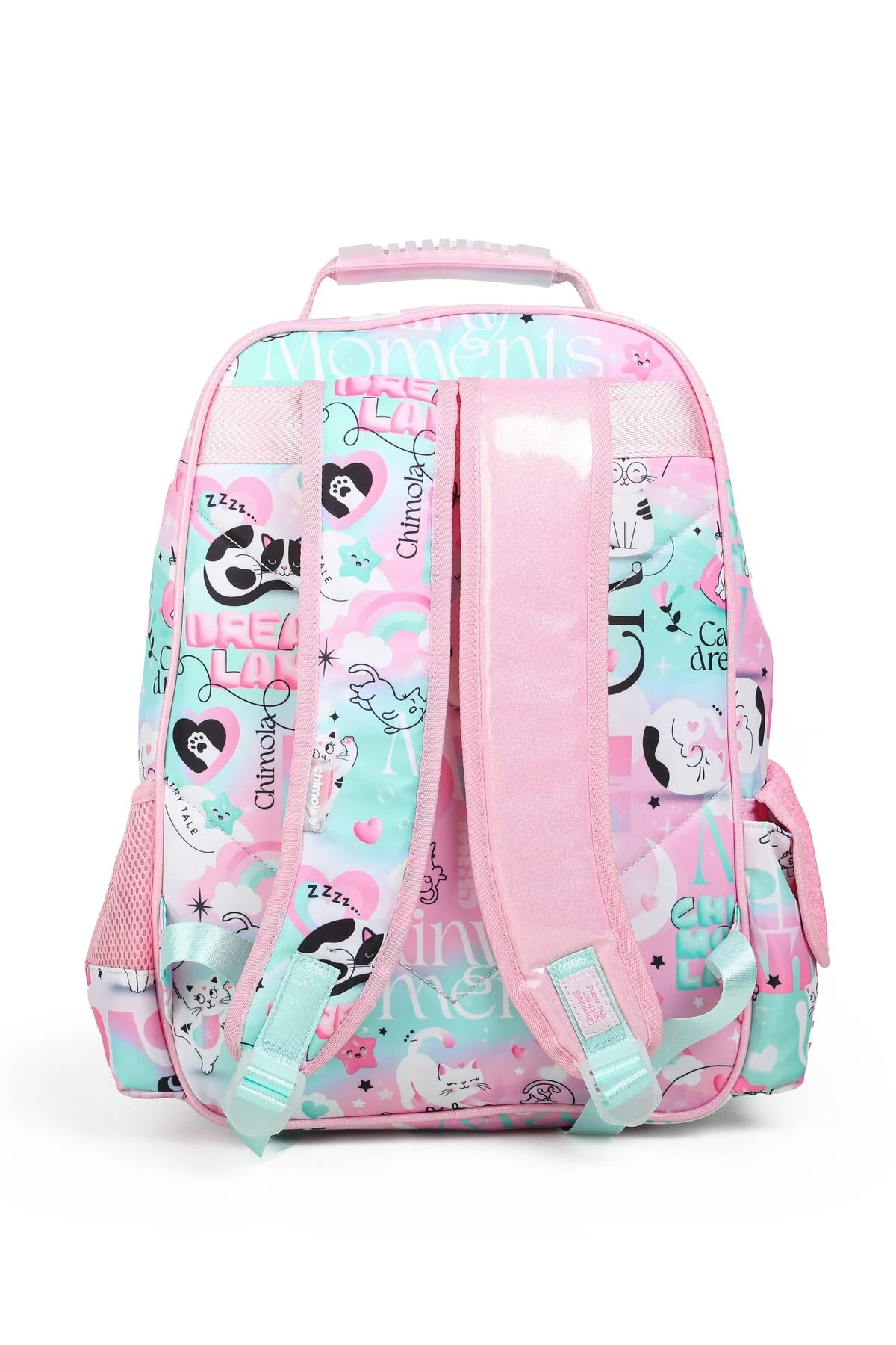 Chimola Pink Cat 3'lü Çanta Seti İthal Pembe
