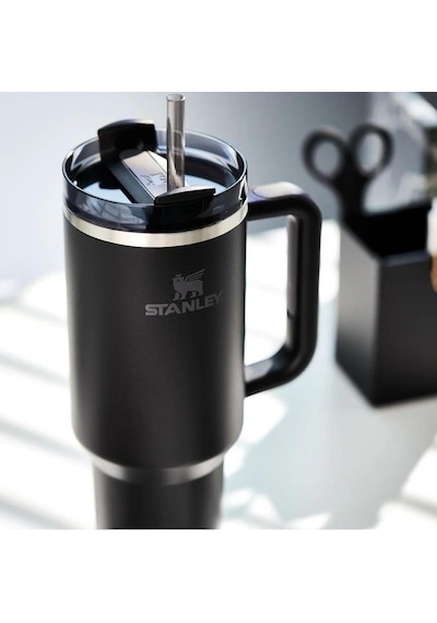 Stanley Quencher H2.o Flowstate Tumbler Pipetli Termos Bardak 1.18 Lt Black 3.0