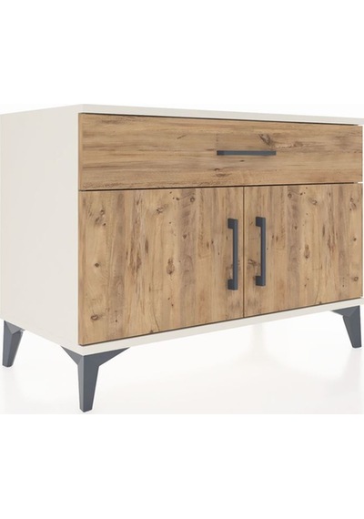 Hyperion Şifonyer Tek Raflı Tek Çekmeceli 2 Kapaklı 88x44x64 Aytaşı-çam Aytası