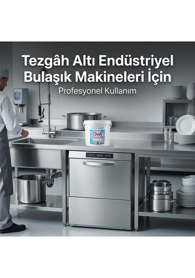 Günsu Owi Endüstriyel Bulaşık Makinesi Tableti 40 Adet Tezgah Altı Bulaşık Ve Bardak Yıkama Makineleri İçin