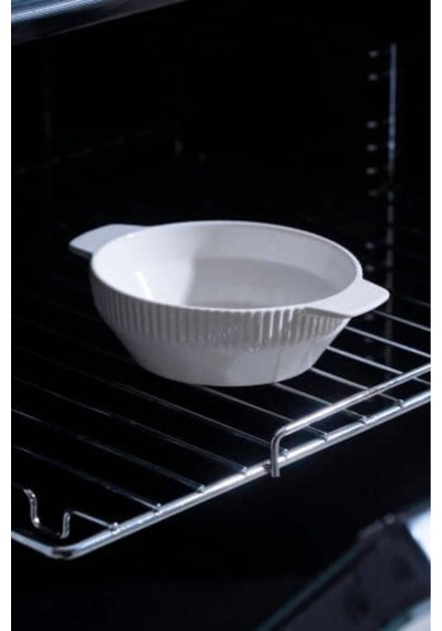 Acar Nova Oval Fırın Kabı 16 Cm Jea-07378 Beyaz