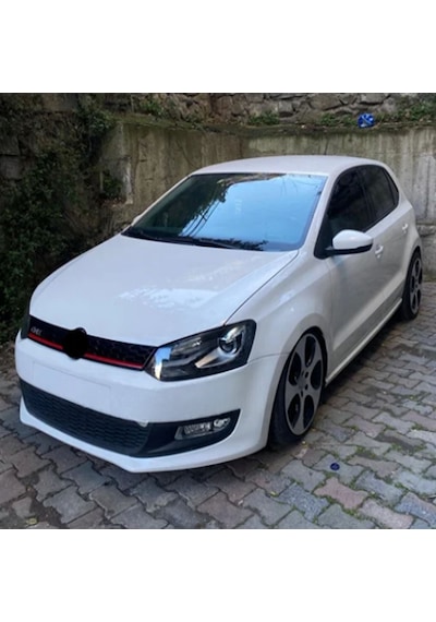 Volkswagen Polo 6R Gti Kırmızı Şeritli Ön Panjur 2009-2014