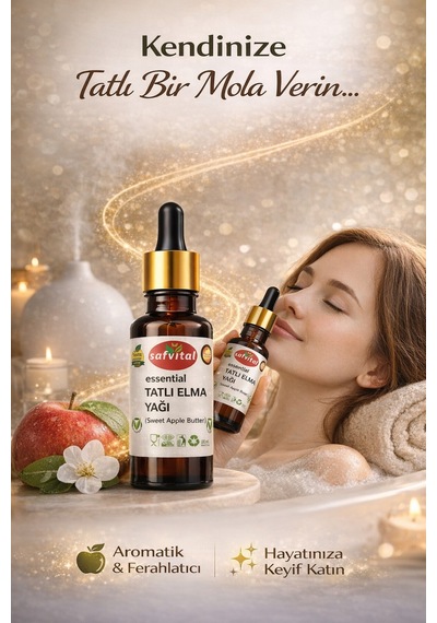 Safvital Tatlı Elma Yağı 20 Ml Aromatik Bakım Yağı Saç Ve Cilt İçin Ferahlatıcı Nemlendirici Yağ