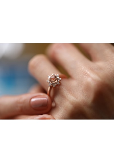 Reis Kuyumculuk T1528 The Morganite Altın Yüzük