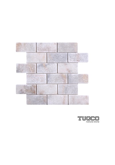 Tuqco Doğaltaş 5 X 10 Golden Eskitme Mermer Mozaik