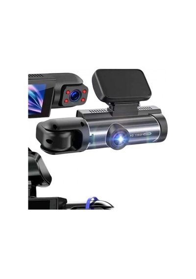 Full Hd 1296p Ön Ve Arka Kameralı Ekranlı Araç İçi Kamera 360 Döner İç Kamera Gece Görüşlü