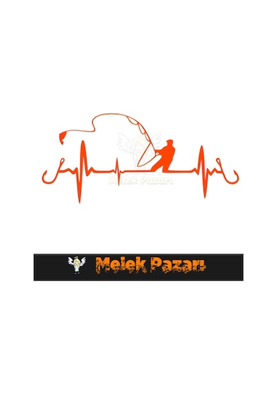 Balık Tutan Adam - Balıkçı Nabız Araba Sticker
