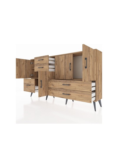 Arges Konsol 4 Raflı 5 Çekmeceli 4 Kapaklı 176x30x99 Çam-çam Atlas Çam - Atlas Çam Arges Konsol 4 Raflı 5 Çekmeceli 4 Kapaklı 176x30x99 Çam-çam Atlas Çam - Atlas Çam