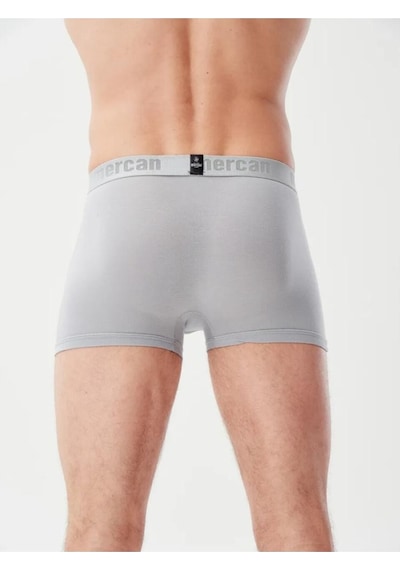 Mercan 3'lü Gri Modal Boxer