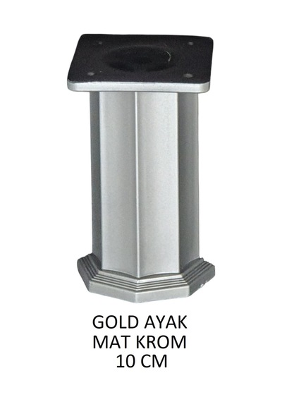 Gold Ayak 10cm Vidalar Dahil Mat Krom Mat Krom