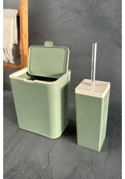 Flip 2'li Banyo Seti - Yeşil 000 Açık Krem