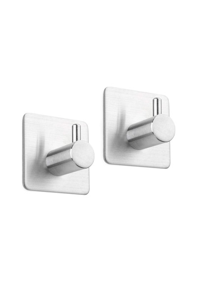 Deltahome Paslanmaz Çelik 2 Adet Tekli  Havluluk Askılık Kanca Inox