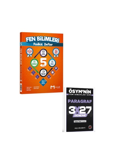 Mozaik 2027 5. Sınıf Fen Bilimleri Fasikül Defter+ Evp Akademi Paragraf