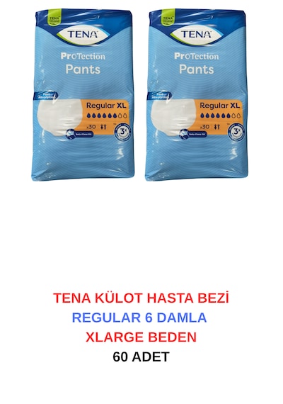 Tena Külot Hasta Bezi Regular 6 Damla Xlarge Beden -60 Adet XL