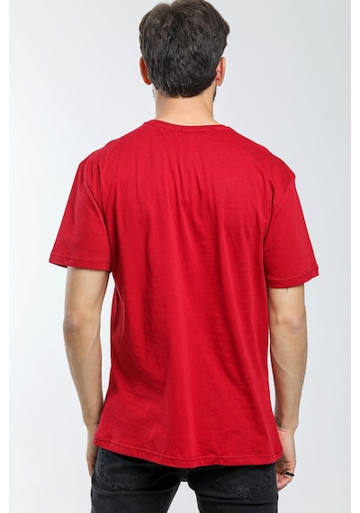 Erkek Bisiklet Yaka Slim Fit Ön Çöp Dikiş Garni Tişort Spr21y01 001