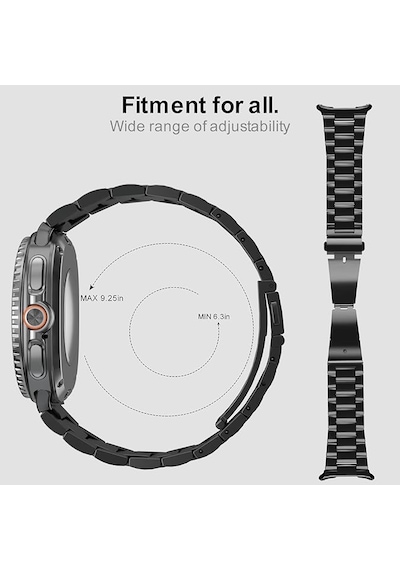 Samsung Galaxy Uyumlu Watch 8 42mm 44mm Classic 46mm Kordon Klipsli Metal Kordon 04 +kısaltma Aparatı