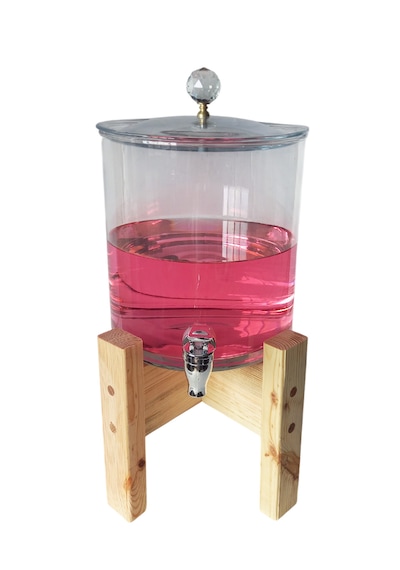 Cam Sebil, Şerbetlik, Limonatalık, Detoks Sürahisi 4,5 Litre