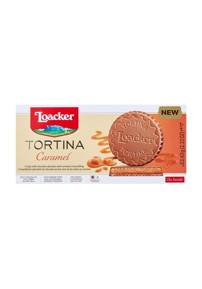 Loacker Tortina Karamel Dolgulu Gofret 63 G - 4 Adet Tarı