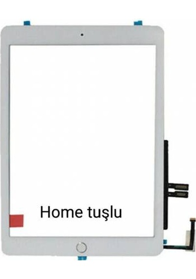 Apple Uyumlu iPad  6. Nesil 2018 A1893 A1964 Dokunmatik Beyaz