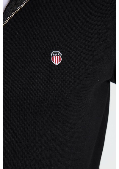 Tudors Erkek Slim Fit Dar Kesim Pamuklu Tam Fermuarlı Çift Cepli Dik Yaka Siyah Sweatshirt Hırka-41891 Siyah Tudors Erkek Slim Fit Dar Kesim Pamuklu Tam Fermuarlı Çift Cepli Dik Yaka Siyah Sweatshirt Hırka-41891 Siyah