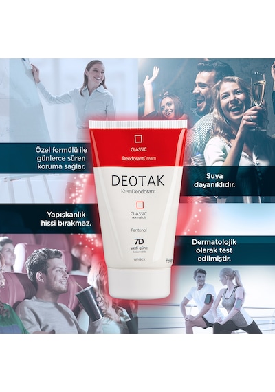 Deotak Krem Deodorant 35ml Classic Normal Cilt 4 Lü Set