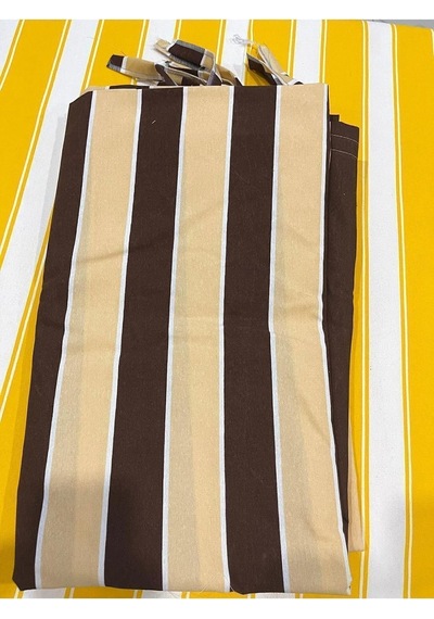 1.sınıf Enxboy Her Ölçü Vardır Çizgili Balkon Perdesi Bağcıklı Gabardin Branda Kumaşı Premium Kumaş Versiy Çok Renkli
