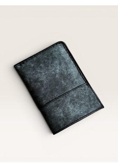 Kalkan Deri Dark Grey Premium Deri Kartlık Gri