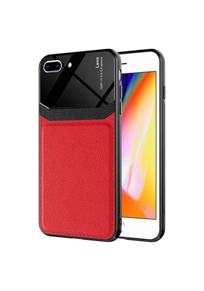 Apple Uyumlu iPhone 7 Plus Kılıf Zore Emiks Kapak Kırmızı