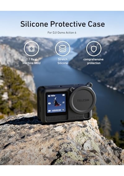 Djı Osmo Action 6 İçin Silikon Kılıf, Siyah