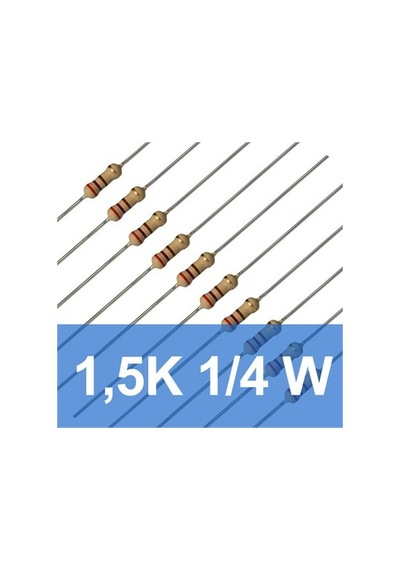 1.5K 1/4W Direnç (10 Adet)