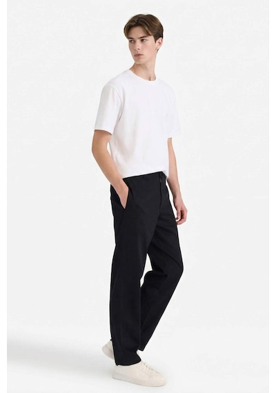 Defacto Beli Bağcıklı Wide Leg Pantolon F6131ax25aubk27 Siyah