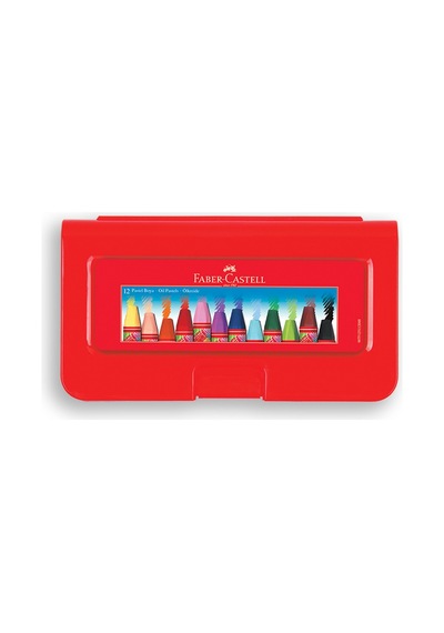 Faber Pastel Boya 12 Renk Plastik Kutu 125112 Karışık