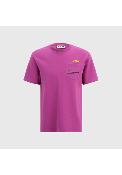 Mor Fila T-shirt Chest Pocket Su411111 Mor
