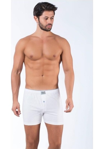 6'Lı Tutku Elit Havlu Bel 1101 Düğmeli Erkek Boxer