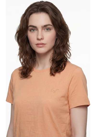 Kadın T-shirt Lf2042252 Lıght Peach Light Peach Kadın T-shirt Lf2042252 Lıght Peach Light Peach