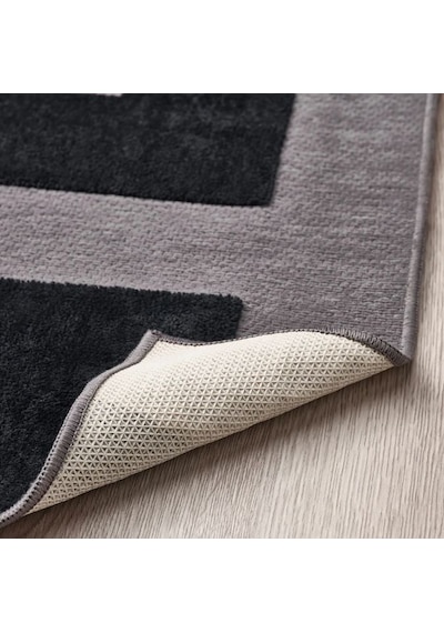 Ikea Blåskata Çocuk Oyun Halısı 105 X 160 Cm Siyah - Gri