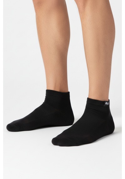 Allunique Coolmax Siyah Yarım Havlu Dikişsiz Unisex Patik Spor Çorabı Siyah