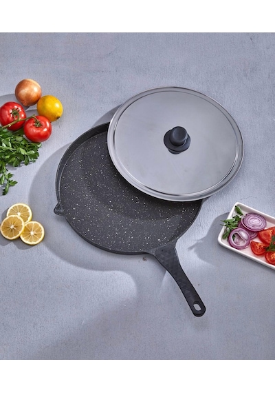 Kaliteli Granit Döküm Lapos Balık Tavası 34 Cm Diğer