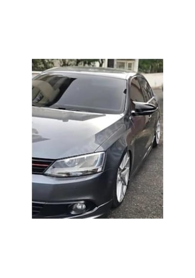 Volkswagen İle Uyumlu Jetta Mk6 2011-2014 Yarasa Ayna Kapağı, Parlak Siyah