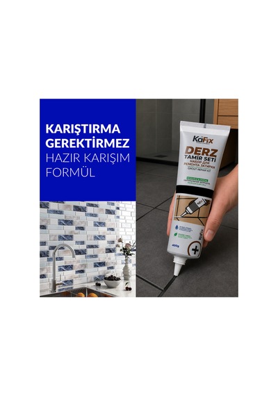 Hazır Derz Dolgu Tüpü Siyah 400 Gr Hızlı Kuruyan Derz Tamir Ve Yenileme Tüpü