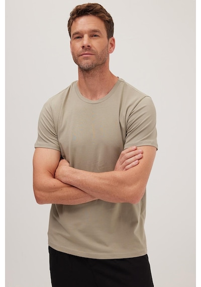Tudors Erkek Slim Fit Dar Kesim Pamuklu Yumuşak Doku Likralı Esnek Kumaş Haki Bisiklet Yaka Tişört-36910 Haki Tudors Erkek Slim Fit Dar Kesim Pamuklu Yumuşak Doku Likralı Esnek Kumaş Haki Bisiklet Yaka Tişört-36910 Haki