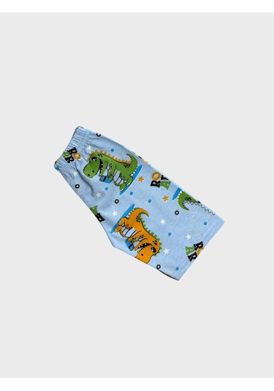 Aliş Kids Erkek Çocuk Pamuklu Mavi Renk Dinozor Desenli Kısa Kollu Şortlu Yazlık Pijama Takımı Aliş Kids Erkek Çocuk Pamuklu Mavi Renk Dinozor Desenli Kısa Kollu Şortlu Yazlık Pijama Takımı