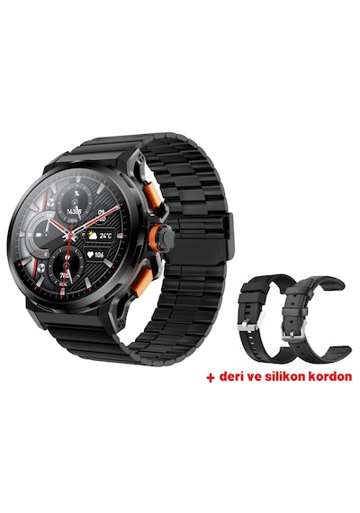 Kalobee SK43 Amoled Ekran Akıllı Saat + 2 Kordonlu (İthalatçı Garantili)