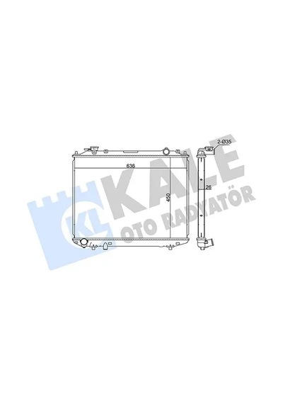 Ford Ranger Motor Radyatoru 2.5 Tdci 2000-2012 Kale 356200