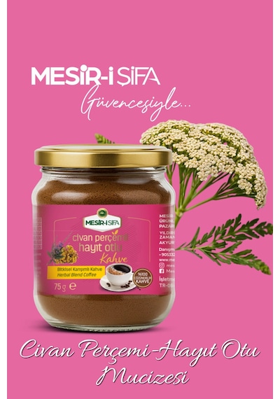 Mesirişifa Civan Perçimi Ve Hayıt Otu Katkılı Bitkisel Karışımlı Çözünebilir Kahve 75gr Çözünebilir
