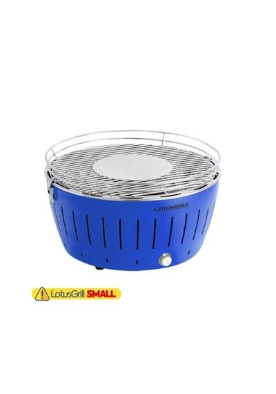 Lotusgrill S Dumansız Kömürlü Mangal - Çantalı, Taşınabilir Kamp Barbeküsü Mavi