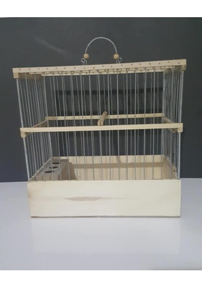 Ahşap Tel Geçme Kafes 28x27x17