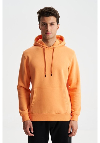 AR-MA Arma Şık Erkek Regular Fit Basic 3 İplik Şardonlu Kanguru Cepli Kapüşonlu Sweatshirt 001